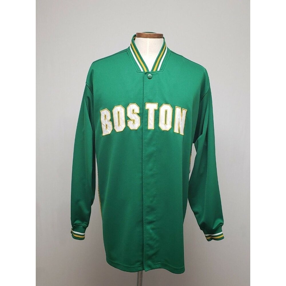 XL 1970's  Double Knit  Boston Celtics  Warm Up Jacket * Great Cond. *** Vintage